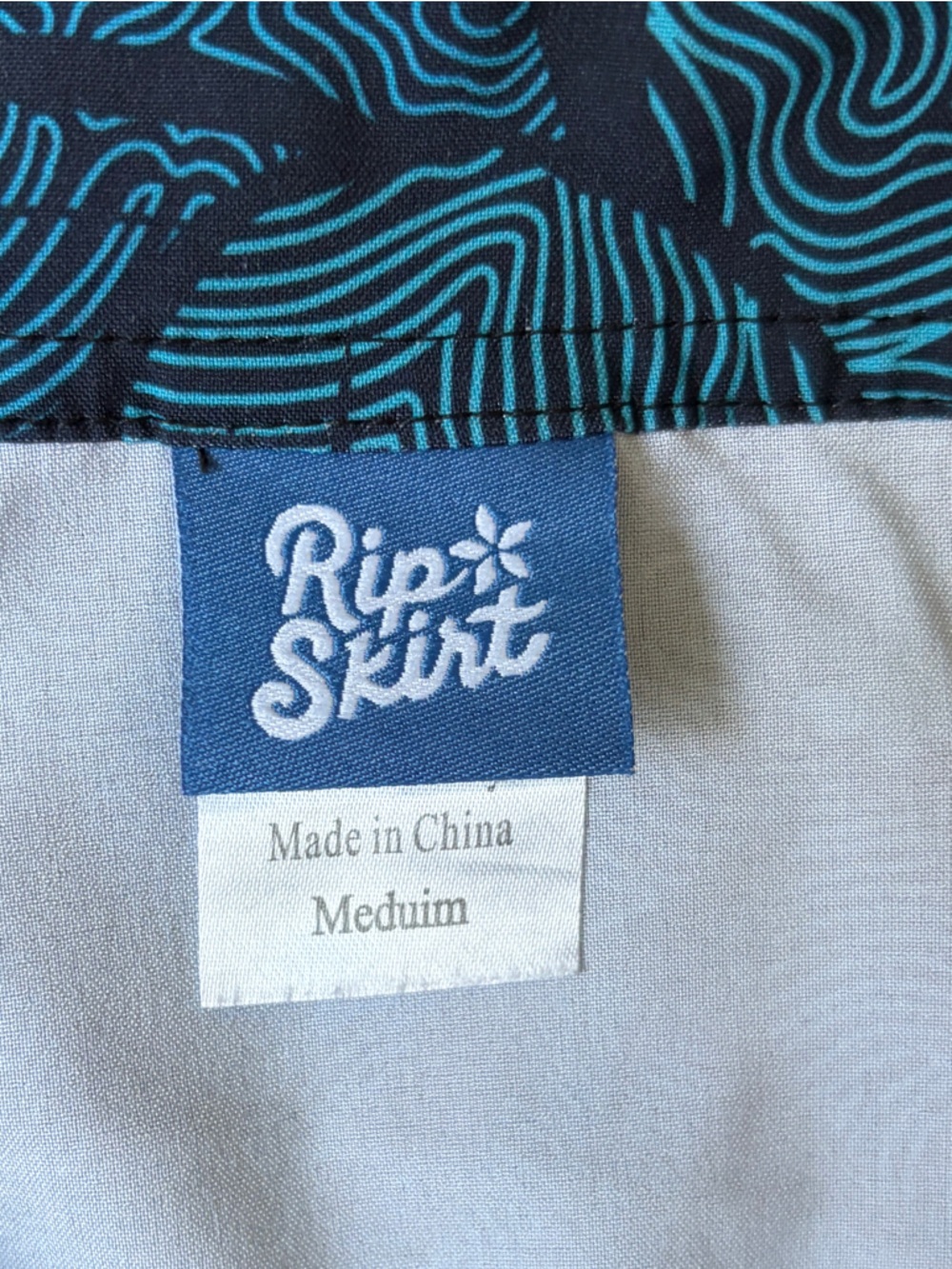 Ripskirt Hawaii Blue Tropical Skirt Women Size Medium - Picture 6 of 7